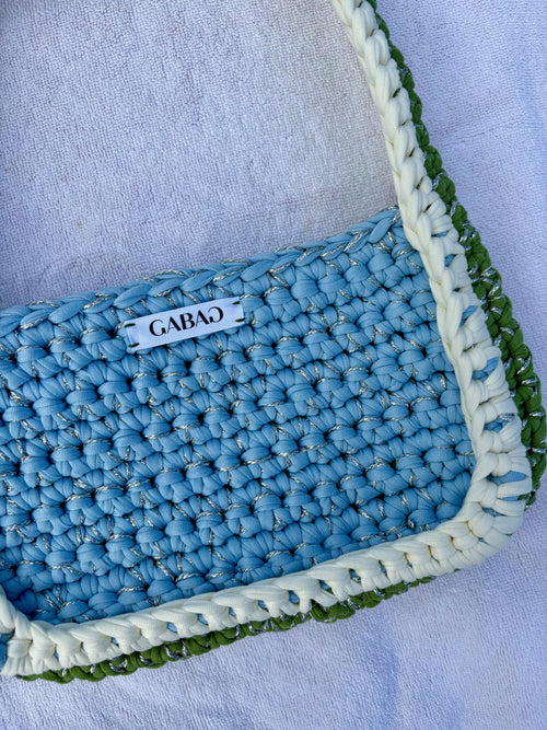 Blue, Green, White & Silver